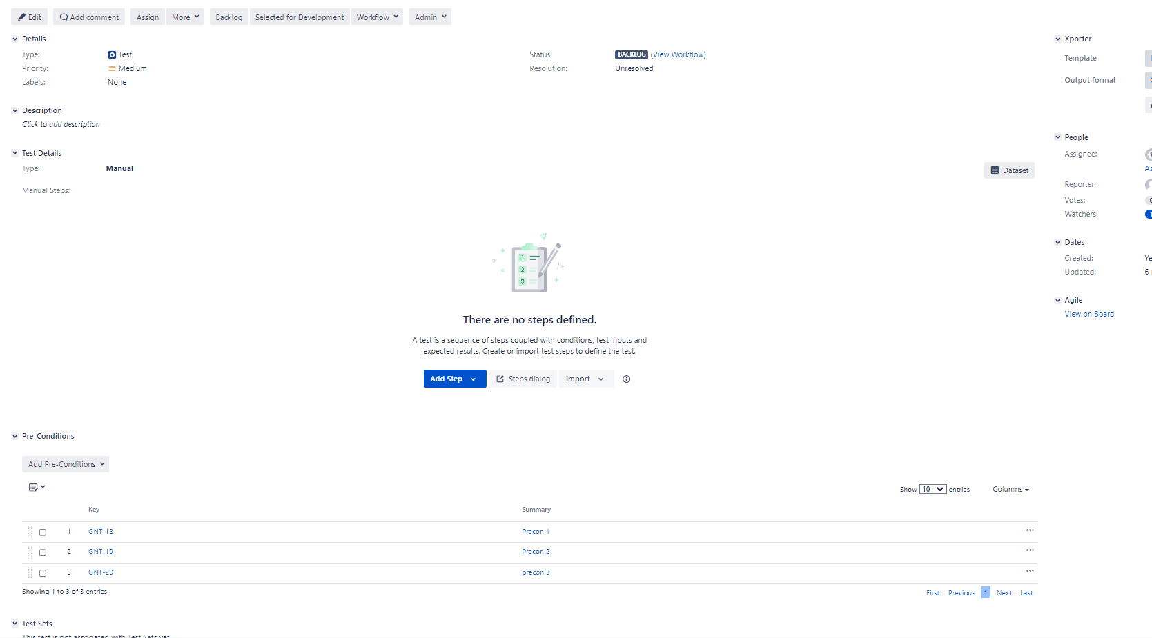 [XRAY9845] Unable to remove PreConditions from tests via Edit Issue